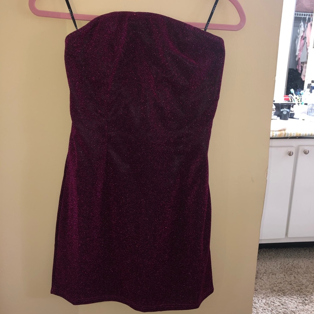 NW Metallic mini tube dress